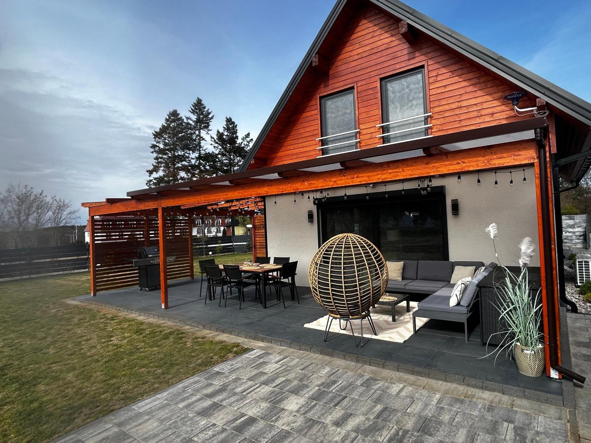 Lake Houselubniewice Domek Caloroczny Z Jacuzzi Blisko Jeziora Exterior foto